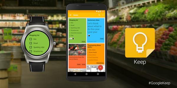 Google keep outlet android wear