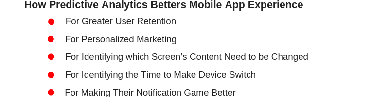 Predictive Analytics betters Mobile App Experience