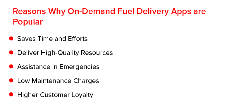 Reasons Why on-Demand Fuel Delivery Apps are Popular