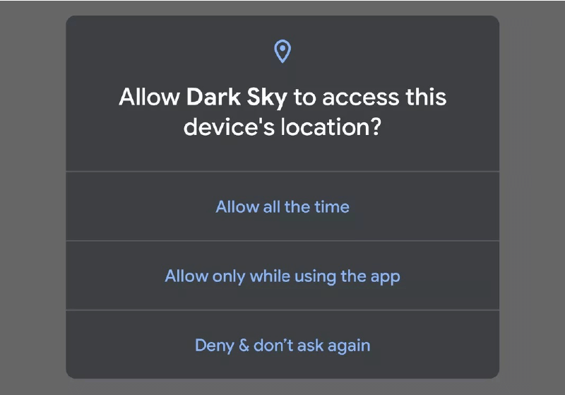 Location control