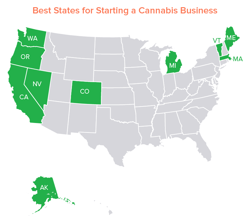 Best States for Starting a Cannabis Business