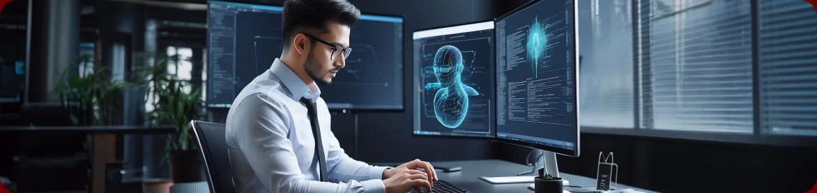 AI services interface preview showing solution categories