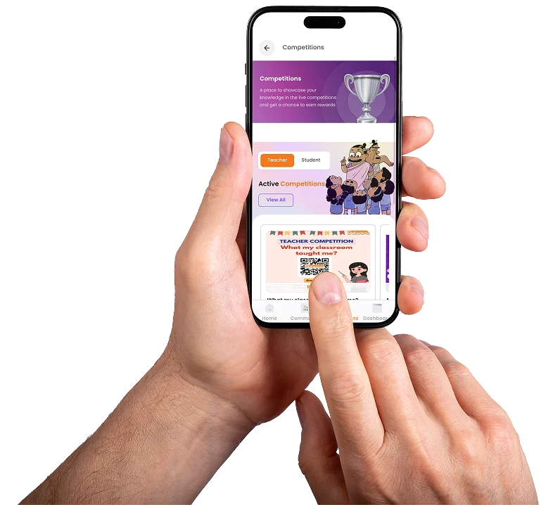 Online competition banner showcasing digital assessment experience