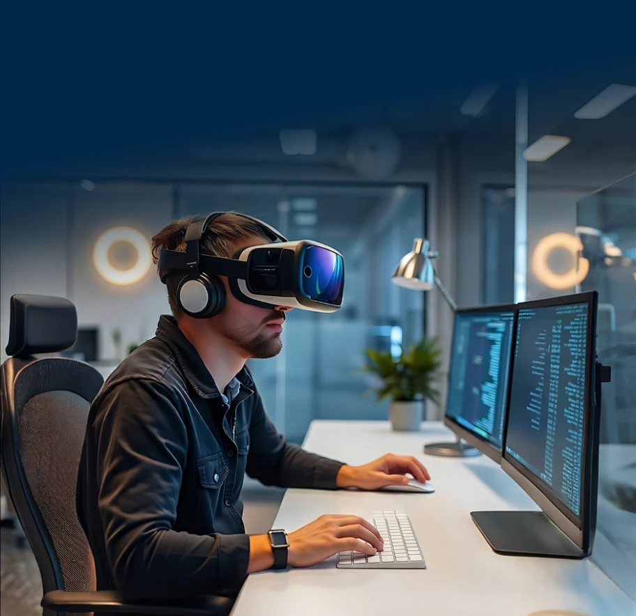 Core technologies powering AR VR applications including 3D engines and sensors
