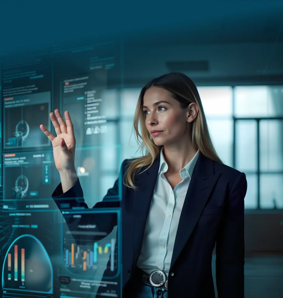 Digital transformation strategy background visual