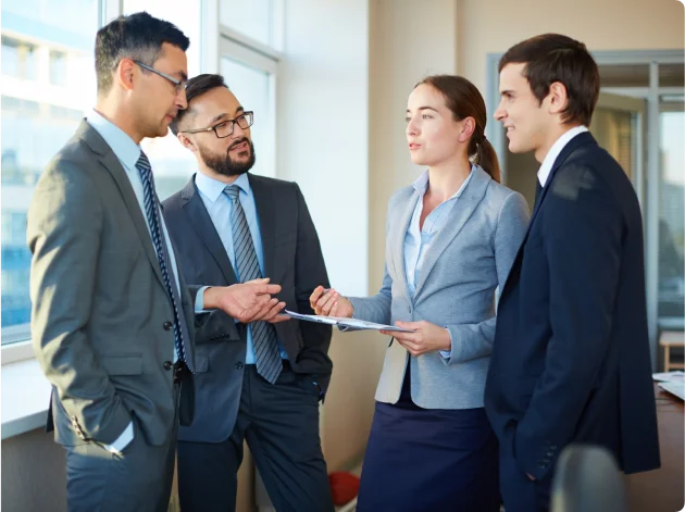 Clients are discussing the cost estimation for the fintech software development in UK
