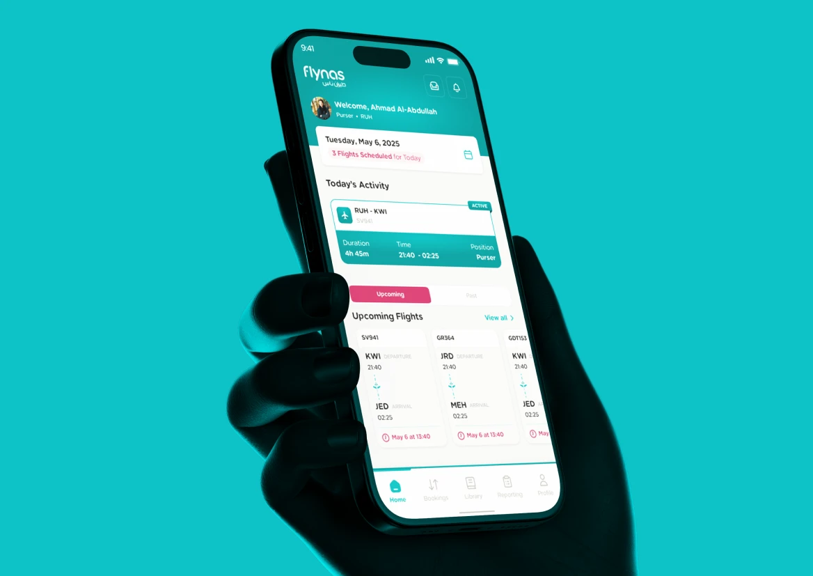 Flynas App Mockup
