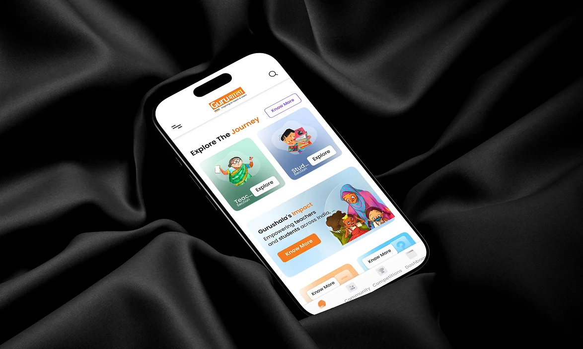 Gurushala AI-based education system interface overview