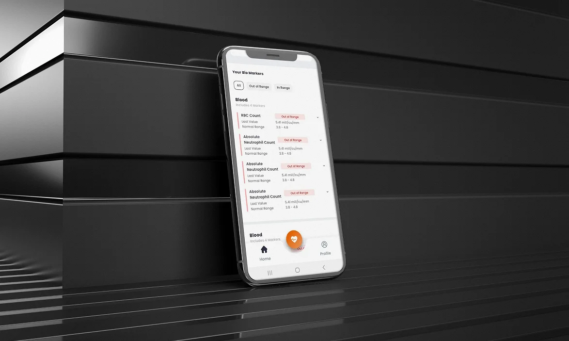 Healthcare app workflow and patient support interface illustration