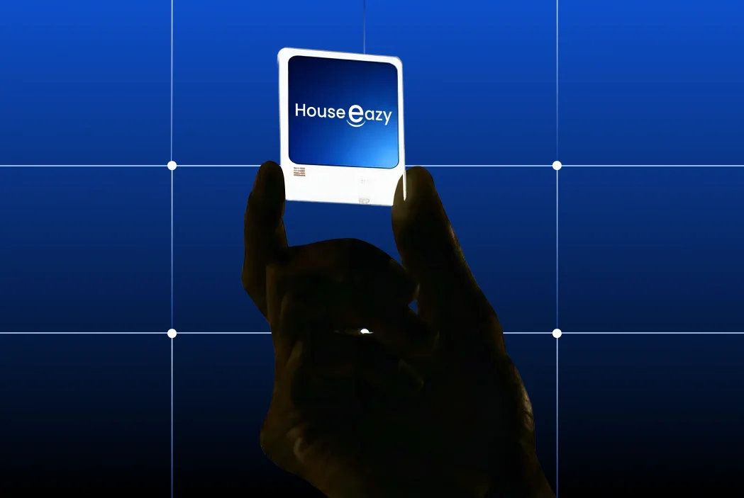 Right image highlighting HouseEazy real estate platform workflow