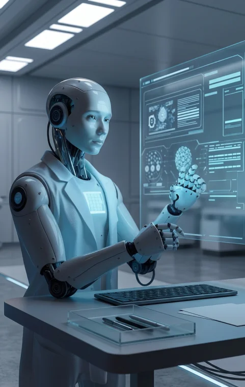 Enterprise machine learning solution development illustration