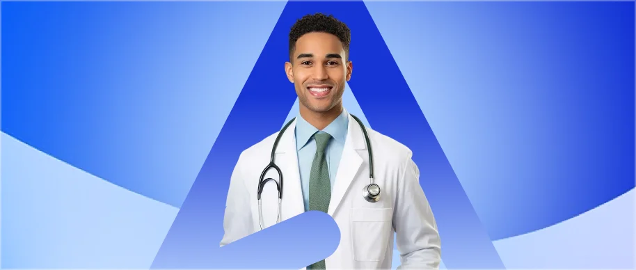 AI healthcare consultation call to action banner