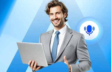 Mobile CTA banner for voice AI agent solutions