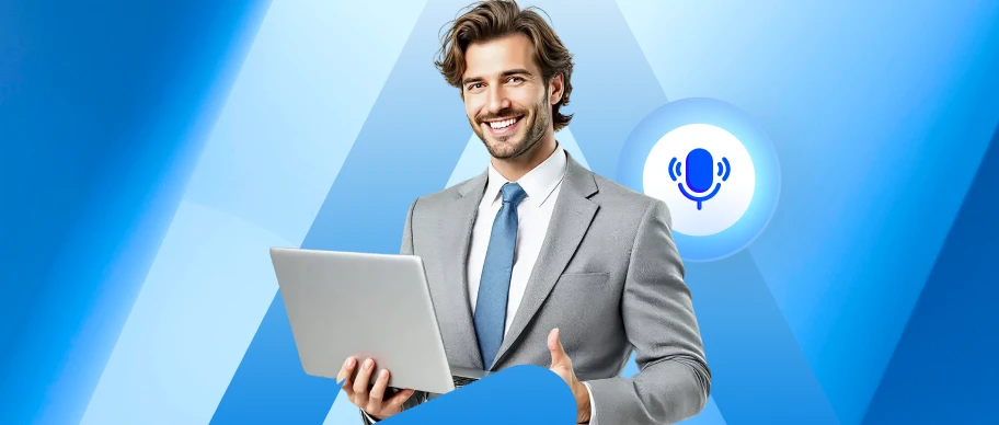 Voice AI agents CTA banner promoting conversational AI solutions