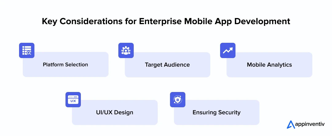 Key Considerations for Enterprise Mobile App Development