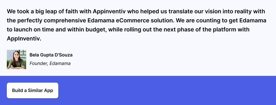 Edamama CEO testimonial