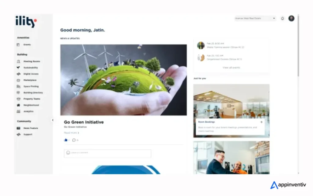 Ility app screens Ility app screens
