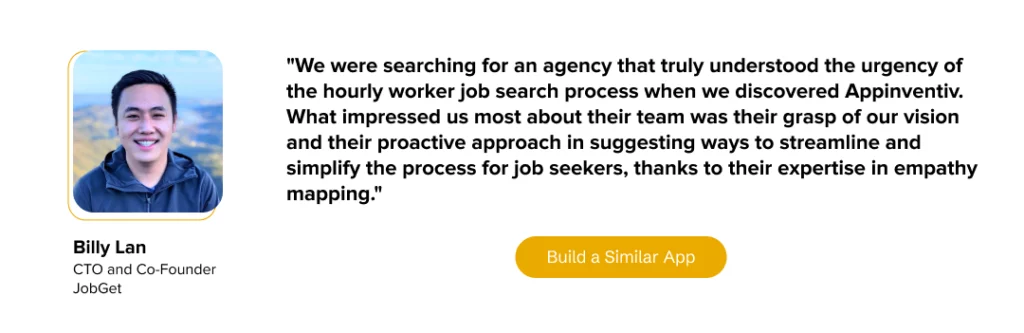 Appinventiv helped JobGet create an innovative job search platform
