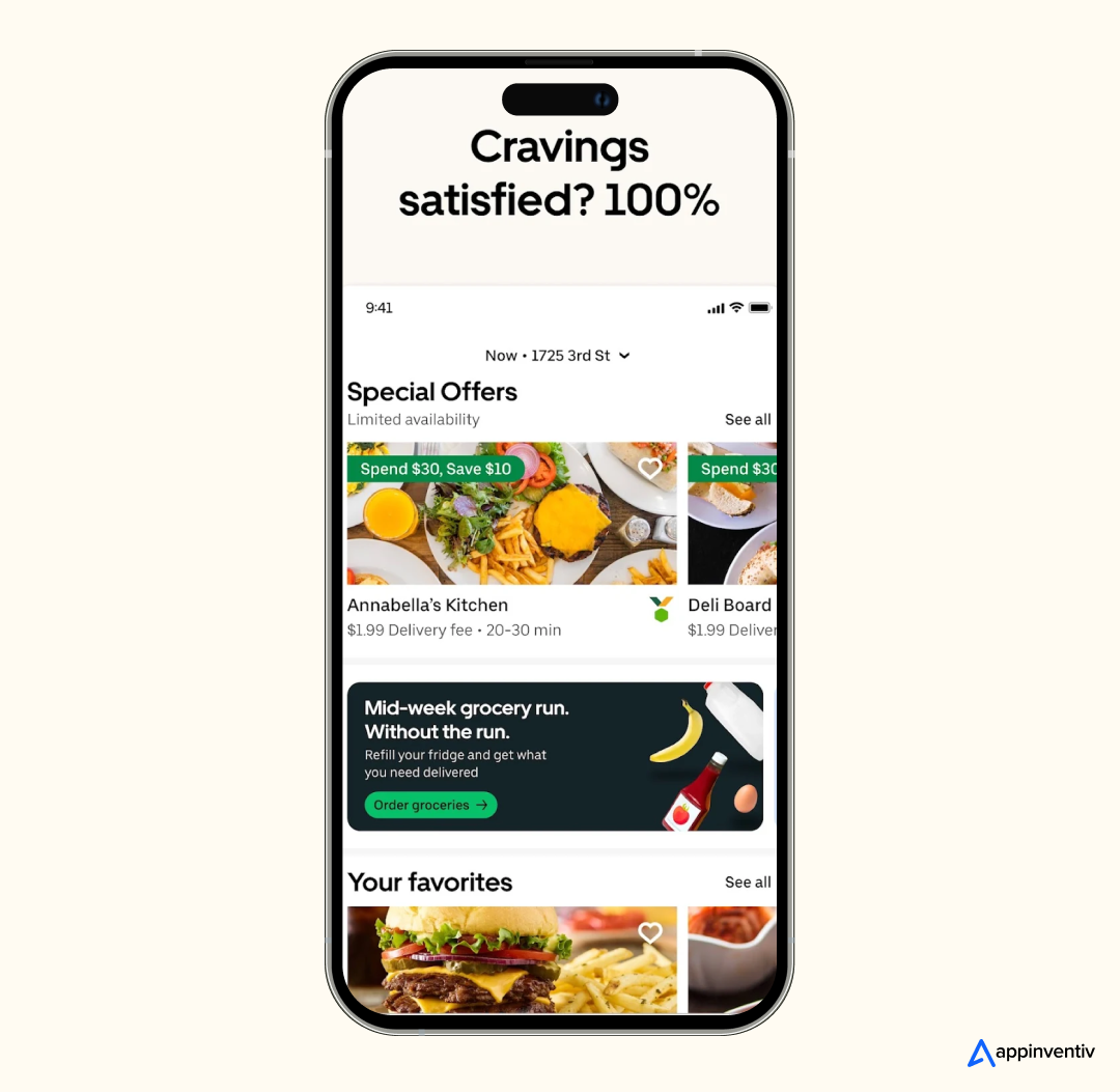 special offers and deals in Uber Eats
