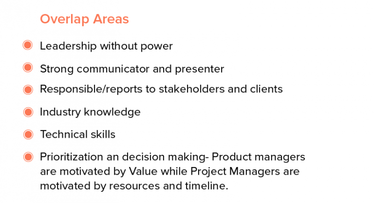 Sign Project Manager Overlap How is Project and Product Manager Different From Each Other