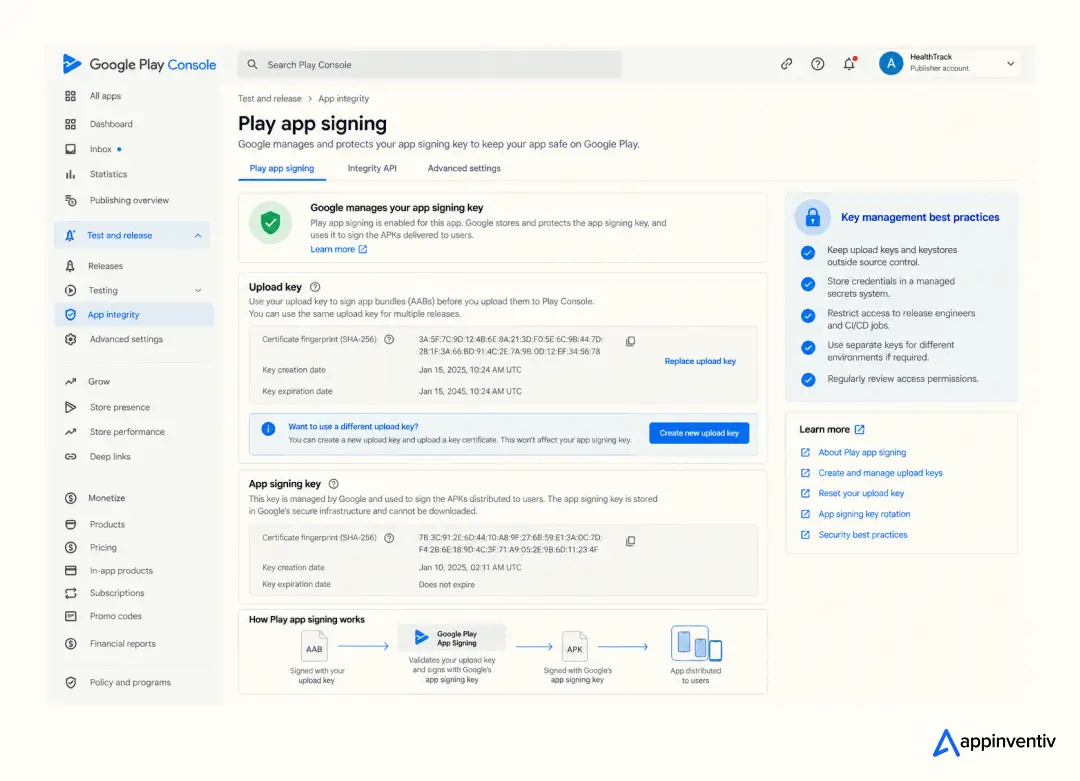Google Play App Signing Setup