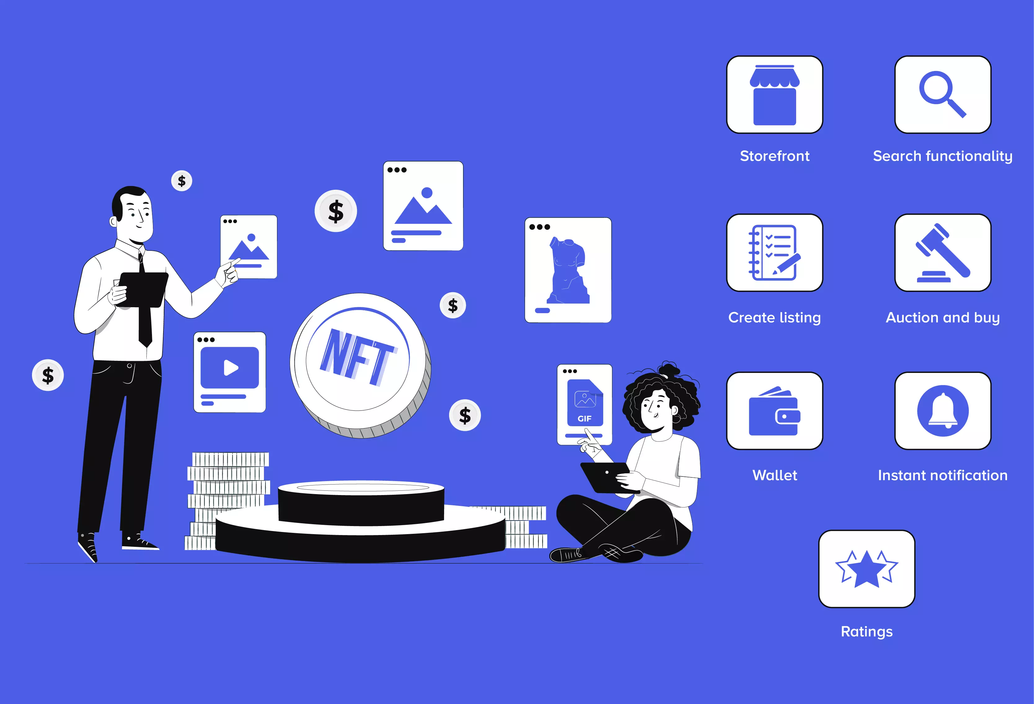 The Must-have Features for NFT Marketplace Development