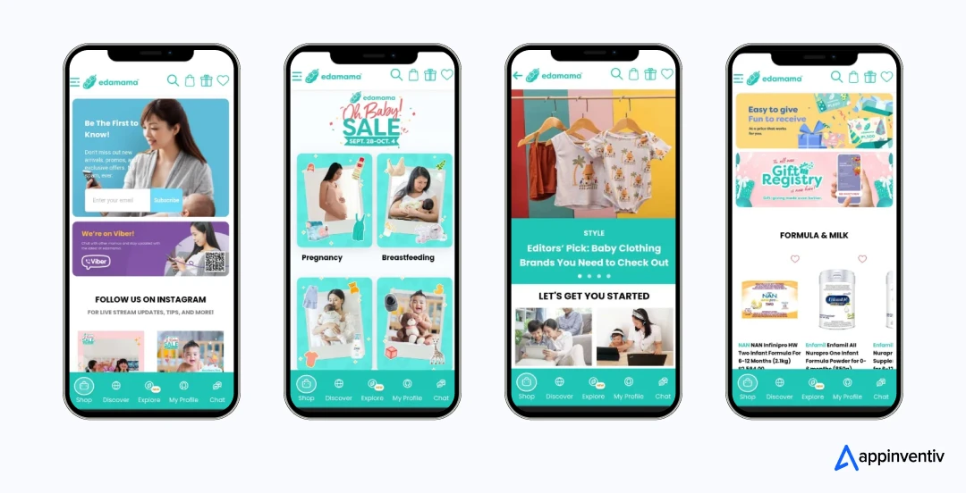 Appinventiv developed Edamama