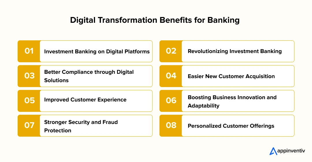 Digital Transformation Benefits for Banking 