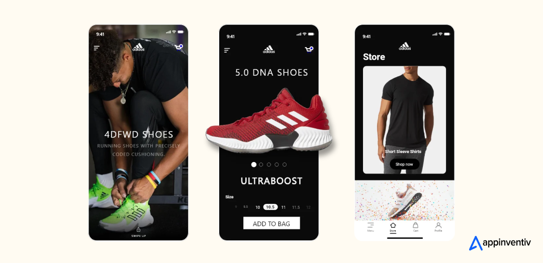 Adidas App Screen