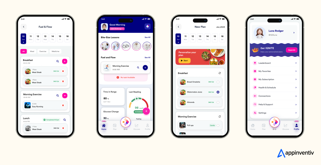 DiabeticU App Screen