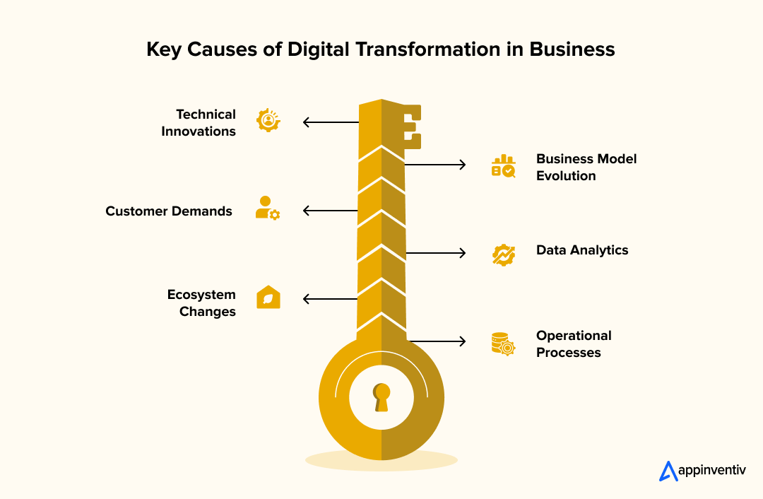 Key Causes of Digital Transformation in Business