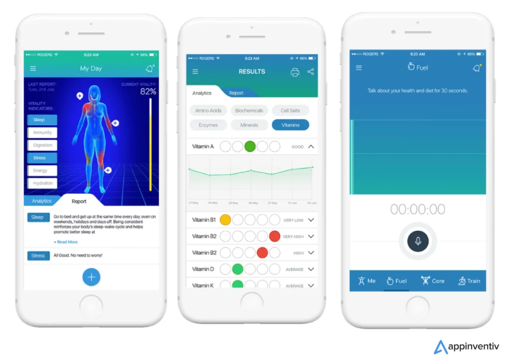Healthcare monitoring app
