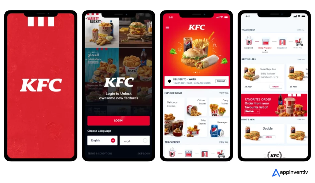 Appinventiv developed and launched over seven KFC innovative software applications within a year. Appinventiv developed and launched over seven KFC innovative software applications within a year.