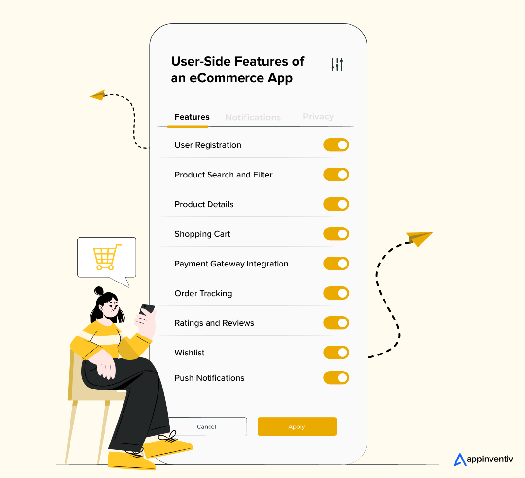 User-Side Features of an eCommerce App