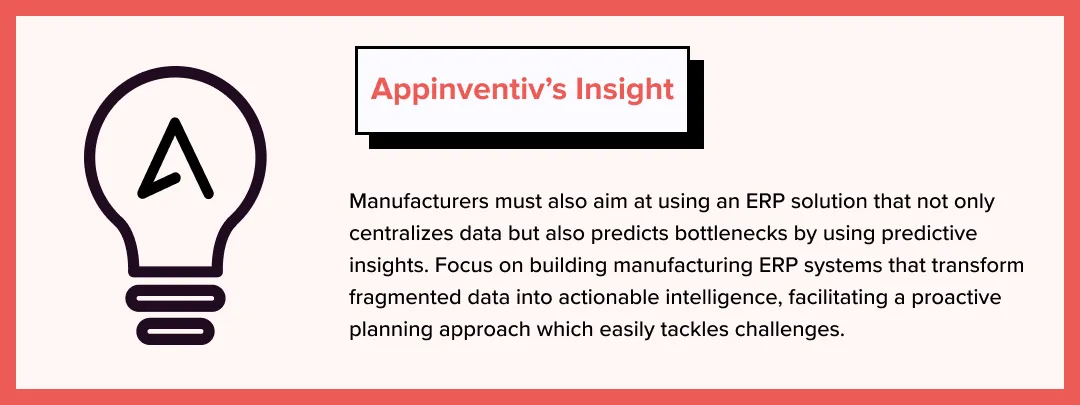 Appinventiv’s Insights on manufacturing ERP challenges