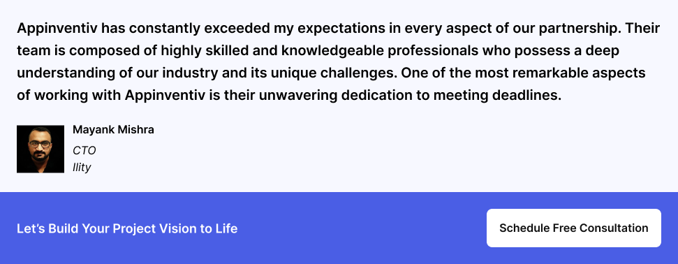 Testimonail from Ility 