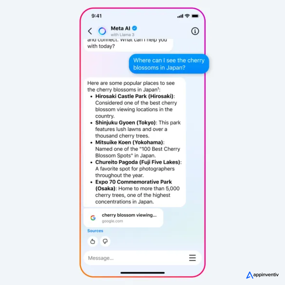 AI chatbot in social media app source: Techcrunch