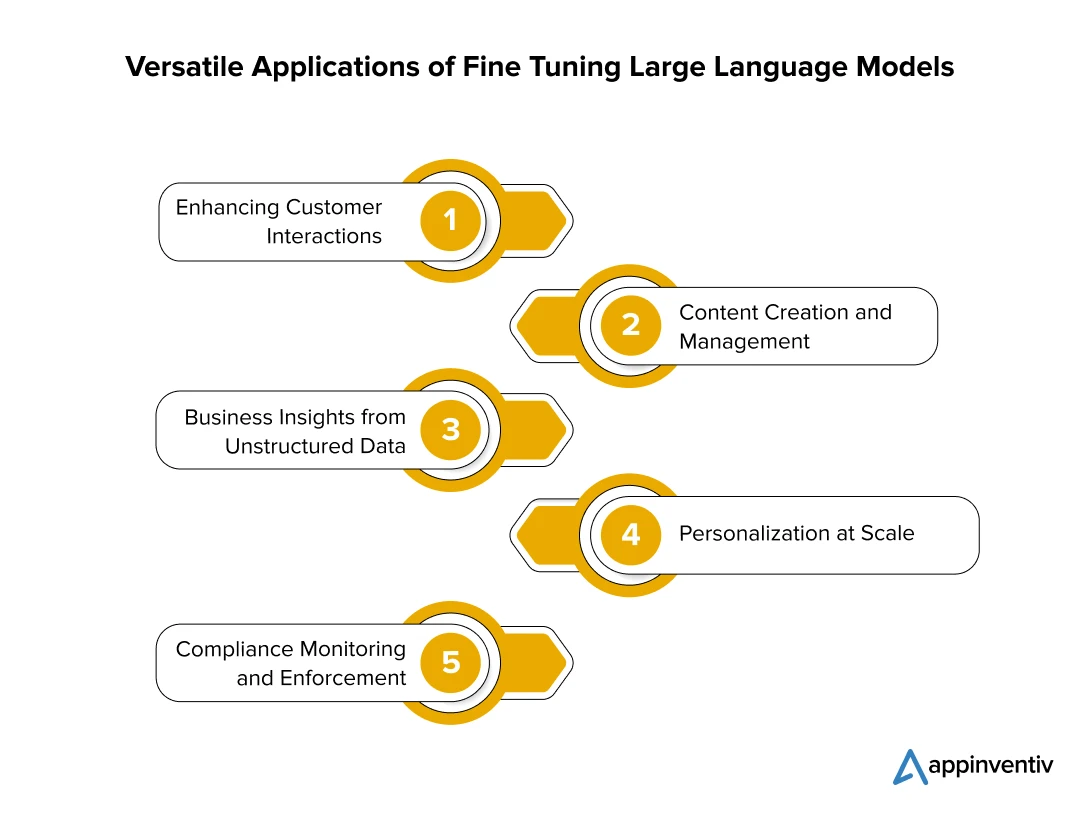 Versatile Applications of Fine Tuning Large Language Models 