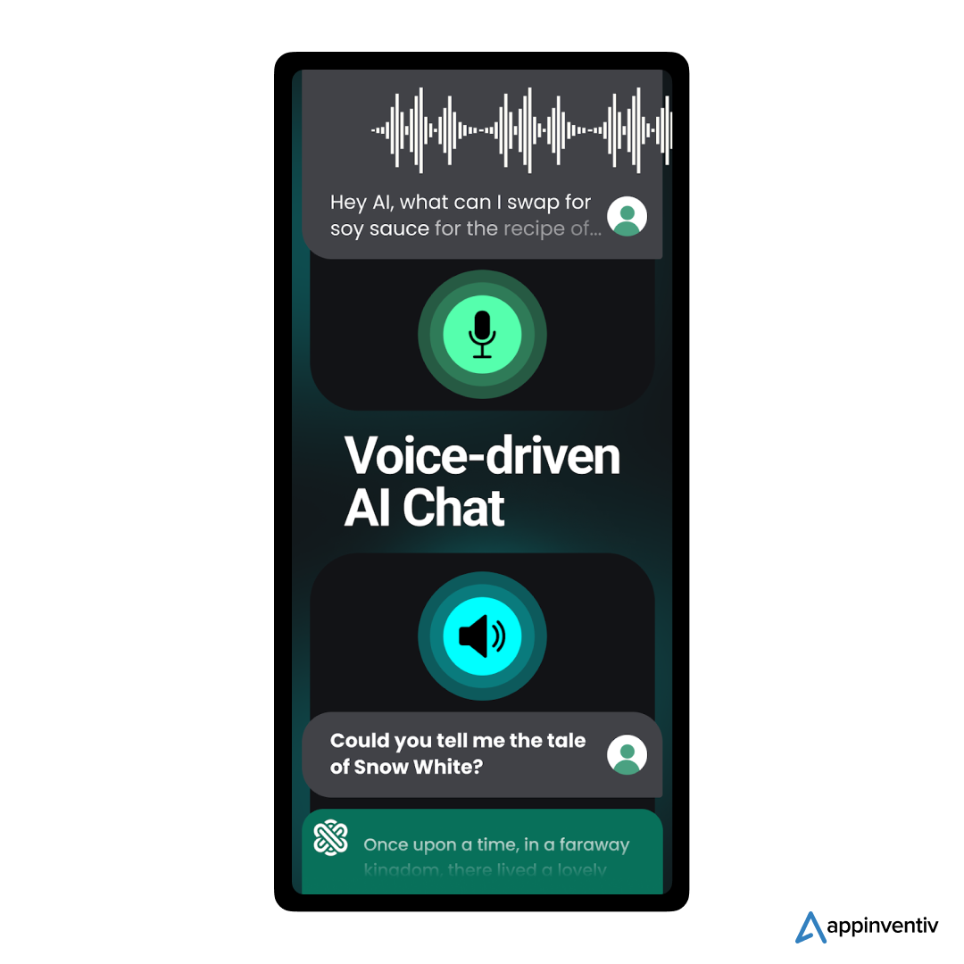 voice-driven AI chat feature in Ask AI app 