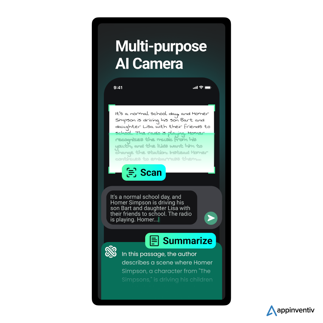 multi purpose research camera in Ask AI app