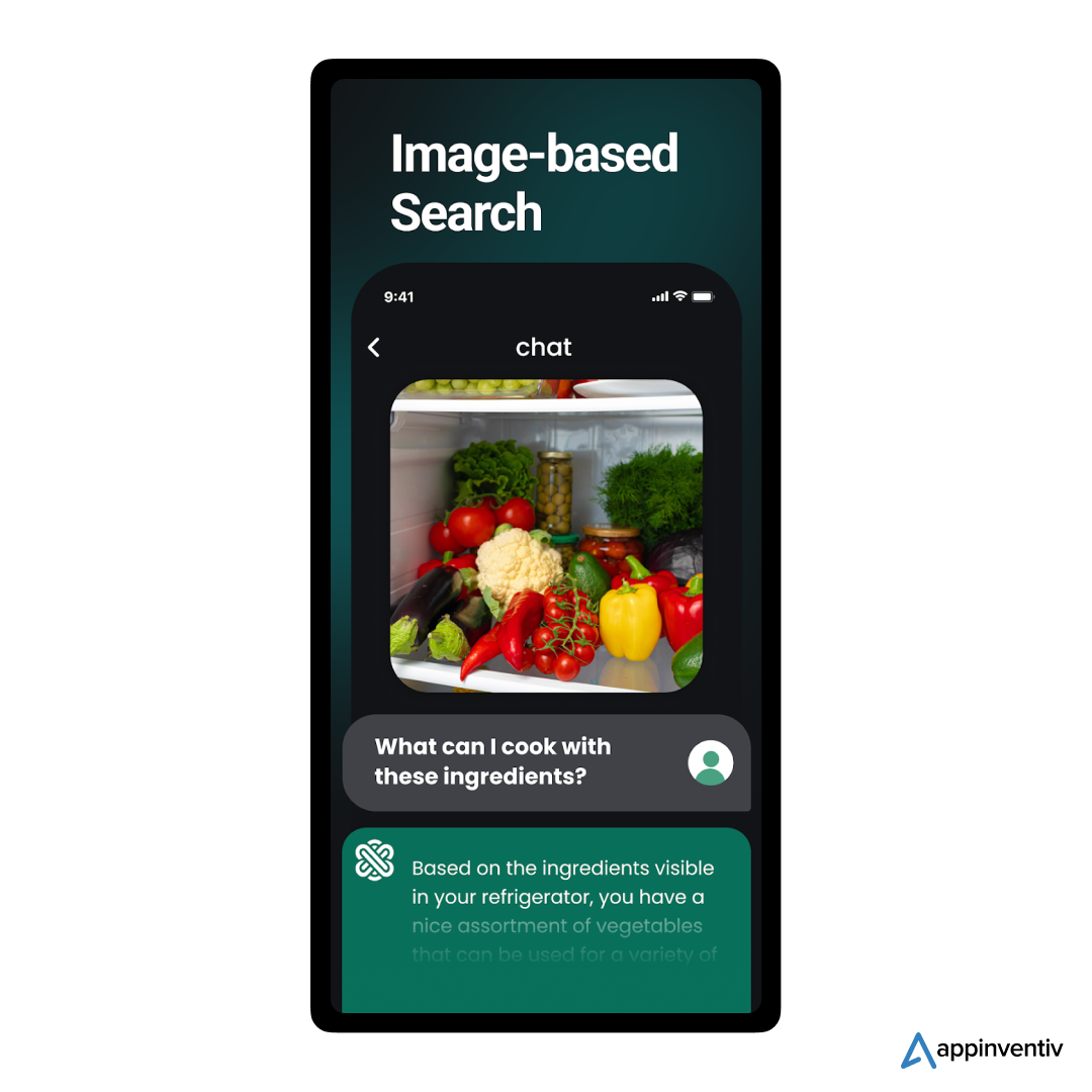  image-based search feature in Ask AI app 