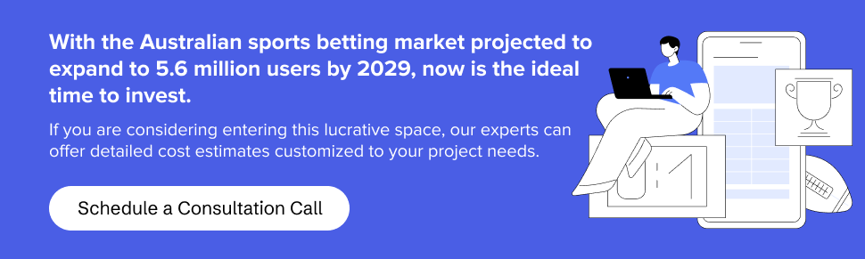 partner with us to get exact cost to develop a sports betting app like Sportsbet in Australia