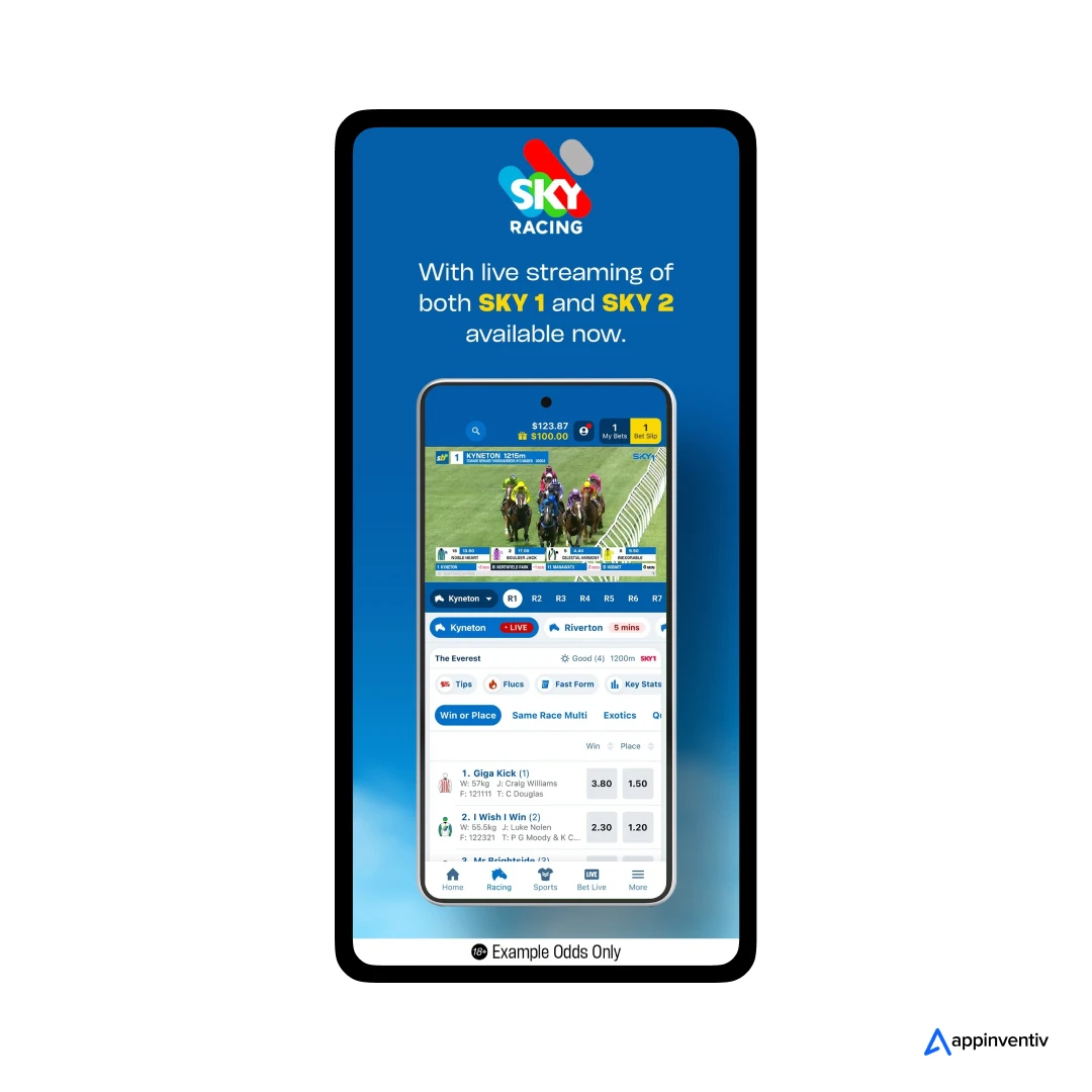 Live Streaming Feature of Sportsbet
