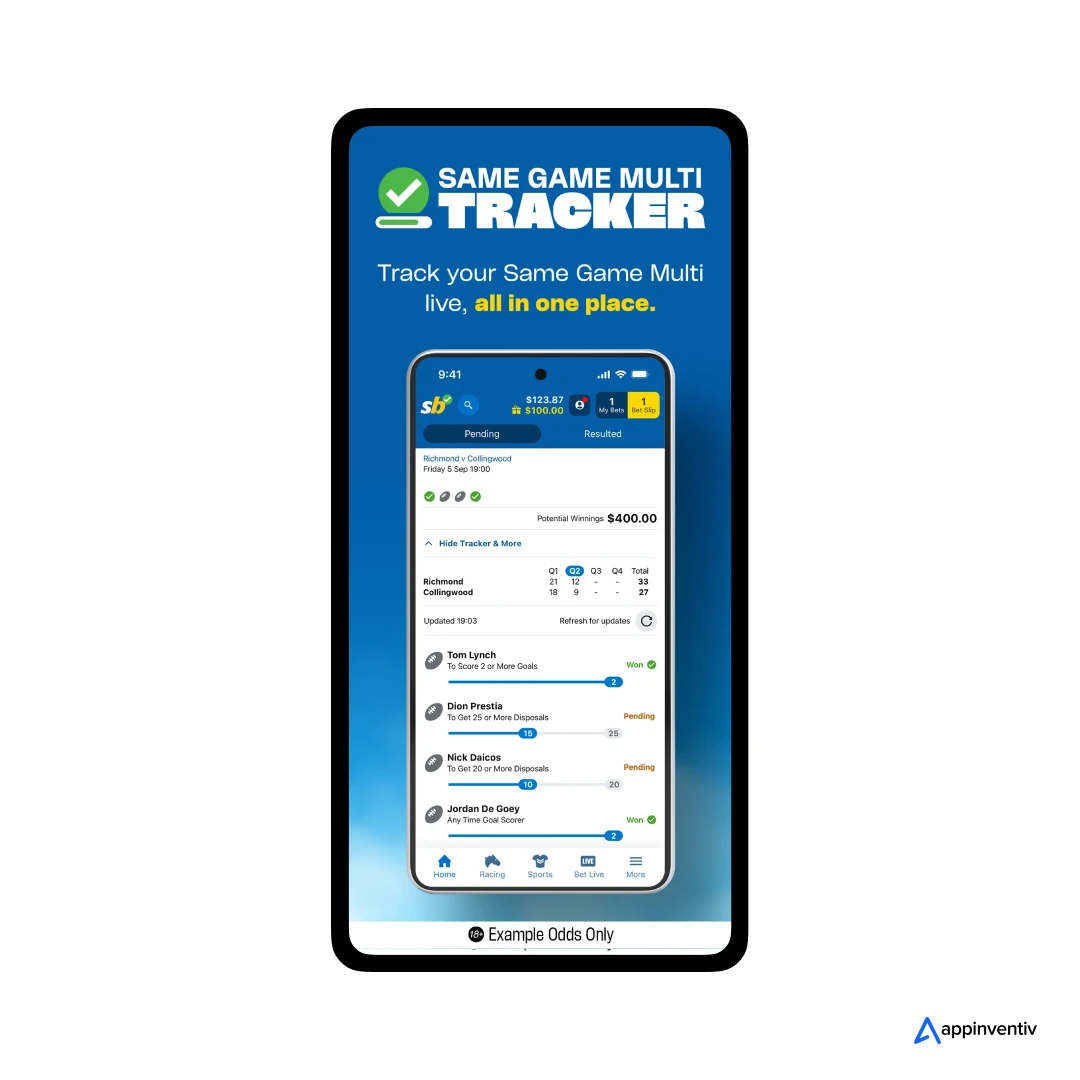 Live Streaming Feature of Sportsbet