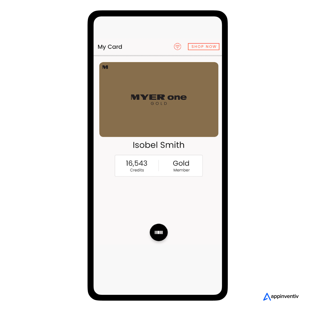 profile management in app like Myer One