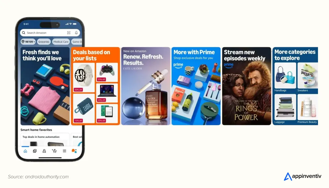 Amazon app entices shoppers with a more personalized experience