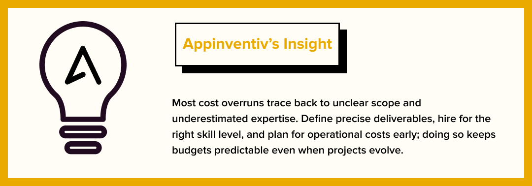Insights on costs overruns Insights on costs overruns