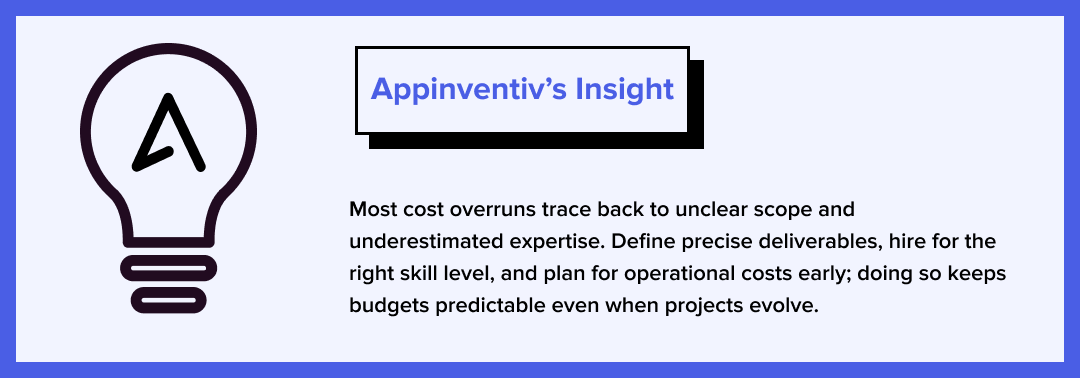 Insights on costs overruns Insights on costs overruns