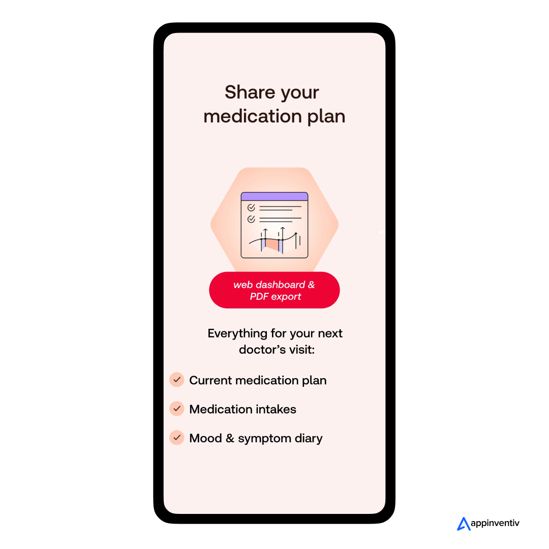 Detailed Medication plan feature for medication management app 