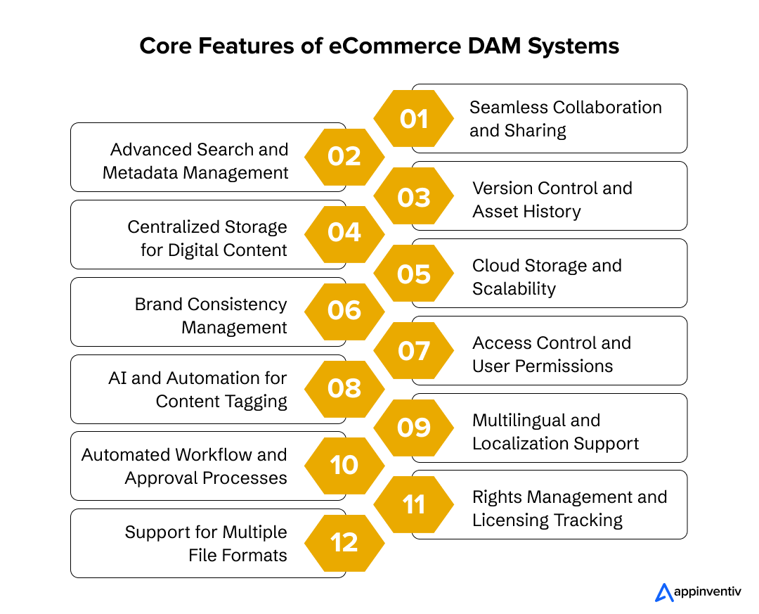 Core Features of eCommerce DAM Systems 